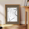 élégante affiche Papier Découpés nuances gris blanc parfait intérieur cadeau unique œuvre moderne merveille décor disponibles A4 cm A0
