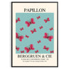 space Papillon Maximalist Poster wall art blends rich purple bold black eye statement piece gift unique print room unframed styles