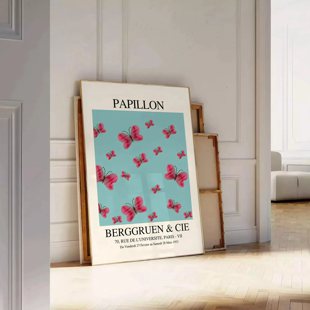 Papillon Maximalist Poster Travel Poster High Quality Frame Premium Print Home Decor Color