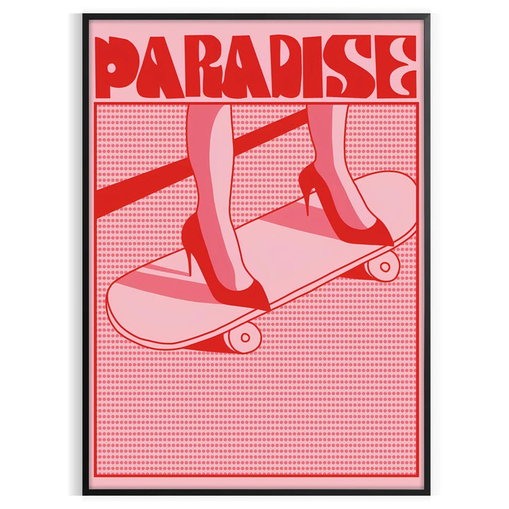 Paradise Trendy Poster Travel Poster High Quality Frame Premium Print Home Decor Color