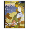 space Paris Almanac Vintage Poster stunning black blue captivating wall art piece perfect gift lovers enthusiasts room timeless elegance frame