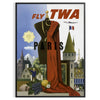 Affiche captivante Paris Vole nuances sophistiquées noir vert idéal espace une touche élégance cadeau parfait amateurs voyage art