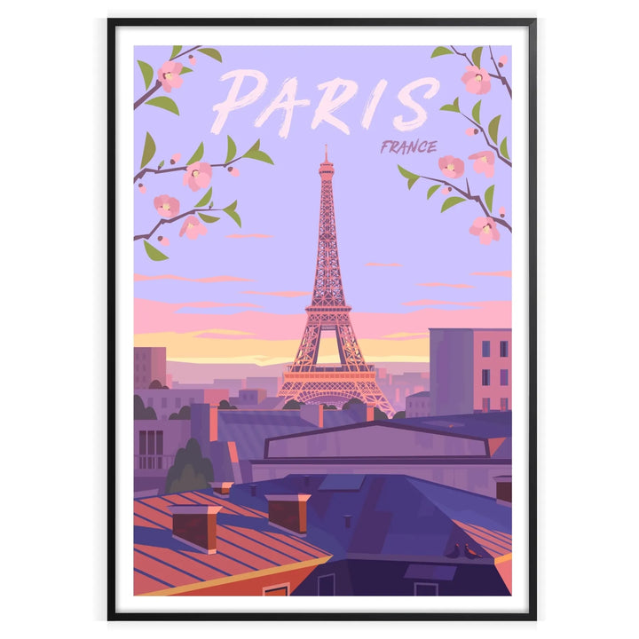 Impression de voyage d’affiche de Paris