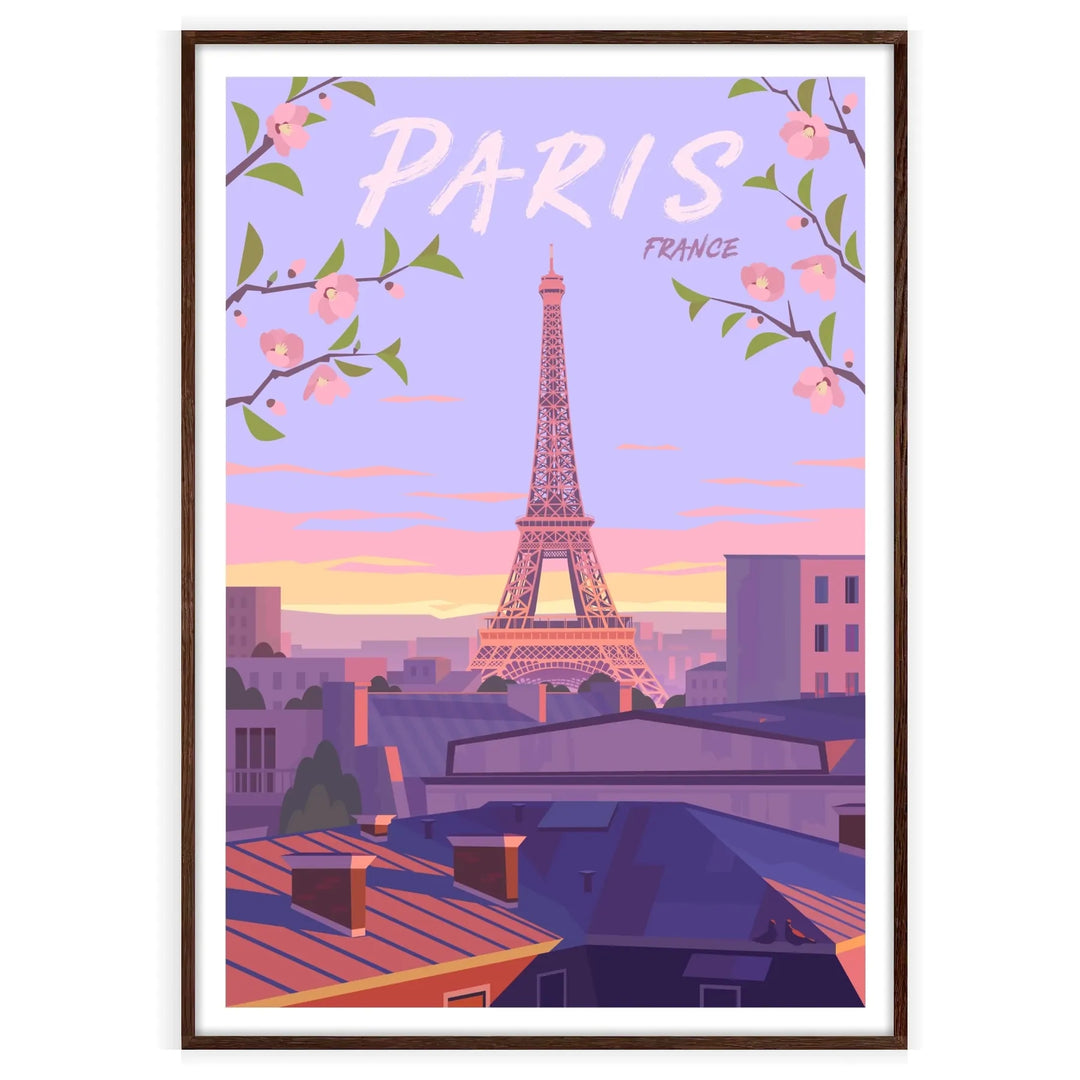 Impression de voyage d’affiche de Paris