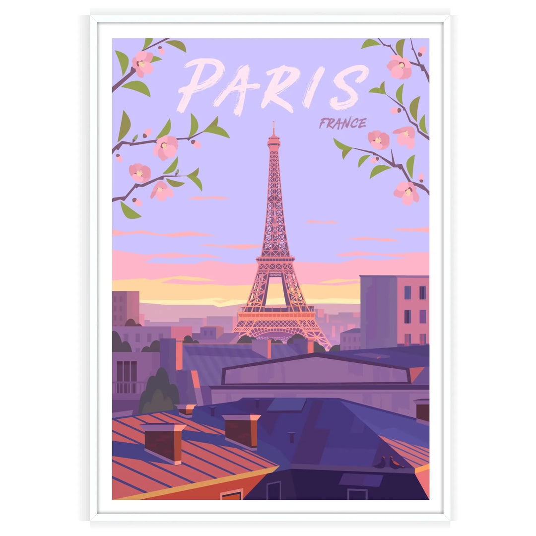 Impression de voyage d’affiche de Paris