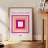 space Paris Museum Graphic Art poster black orange hues enthusiasts captivating wall unique gift sizes A4 cm A0 decor today