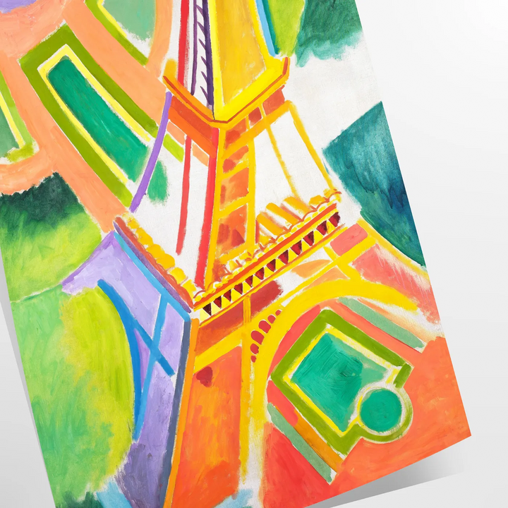 Paris Painting Graphic Poster Travel Poster High Quality Frame Premium Print Home Decor Color