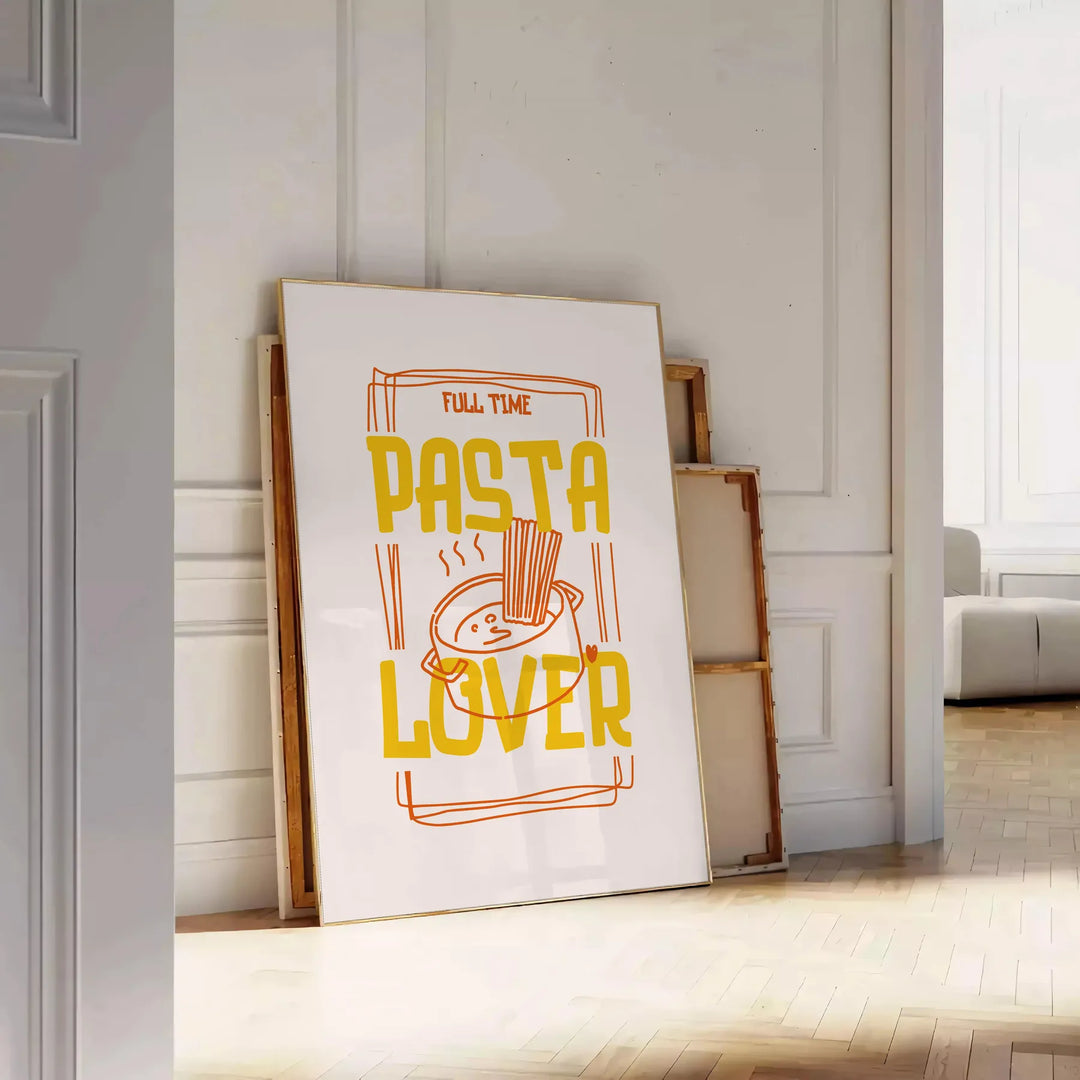 Pasta Lover Kitchen Print Travel Poster High Quality Frame Premium Print Home Decor Color