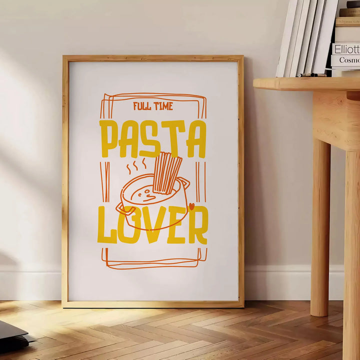 Pasta Lover Kitchen Print Travel Poster High Quality Frame Premium Print Home Decor Color