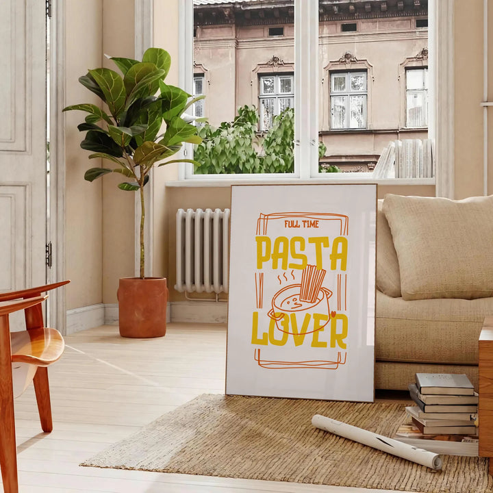 Pasta Lover Kitchen Print Travel Poster High Quality Frame Premium Print Home Decor Color