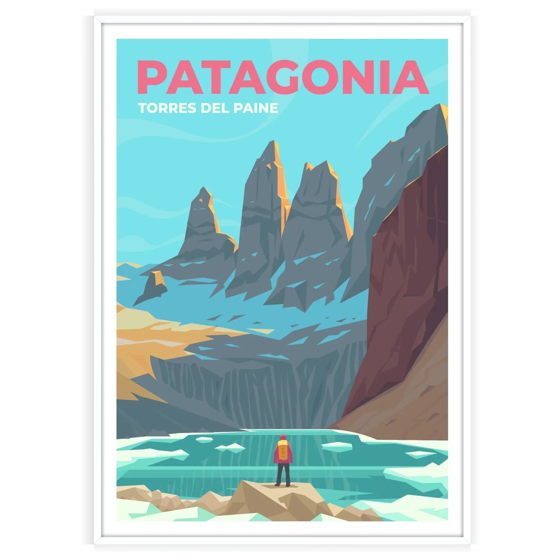 パタゴニア トラベルポスター - プリント – Paris-poster