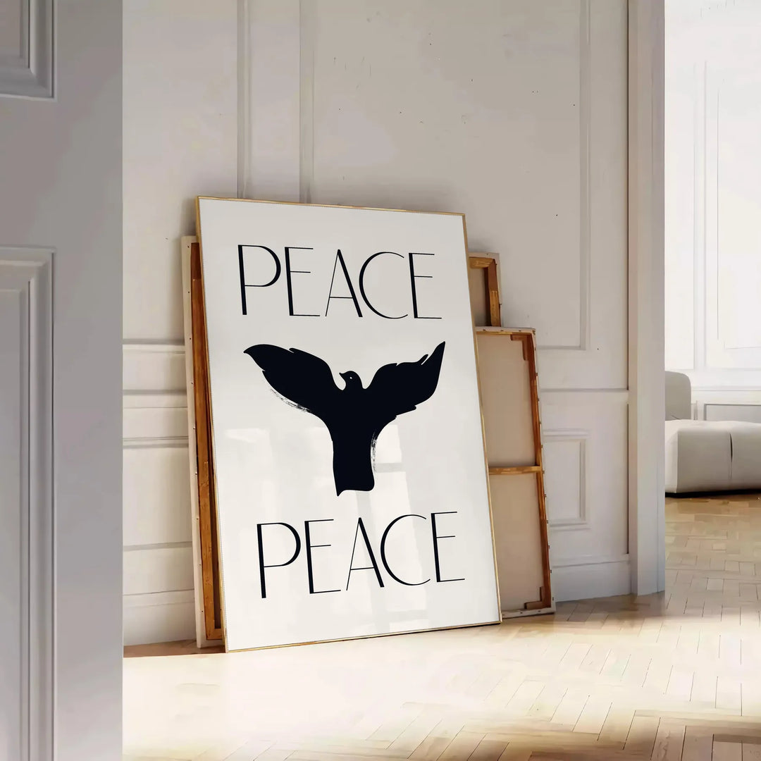 Peace Peace Motivation Art Travel Poster High Quality Frame Premium Print Home Decor Color