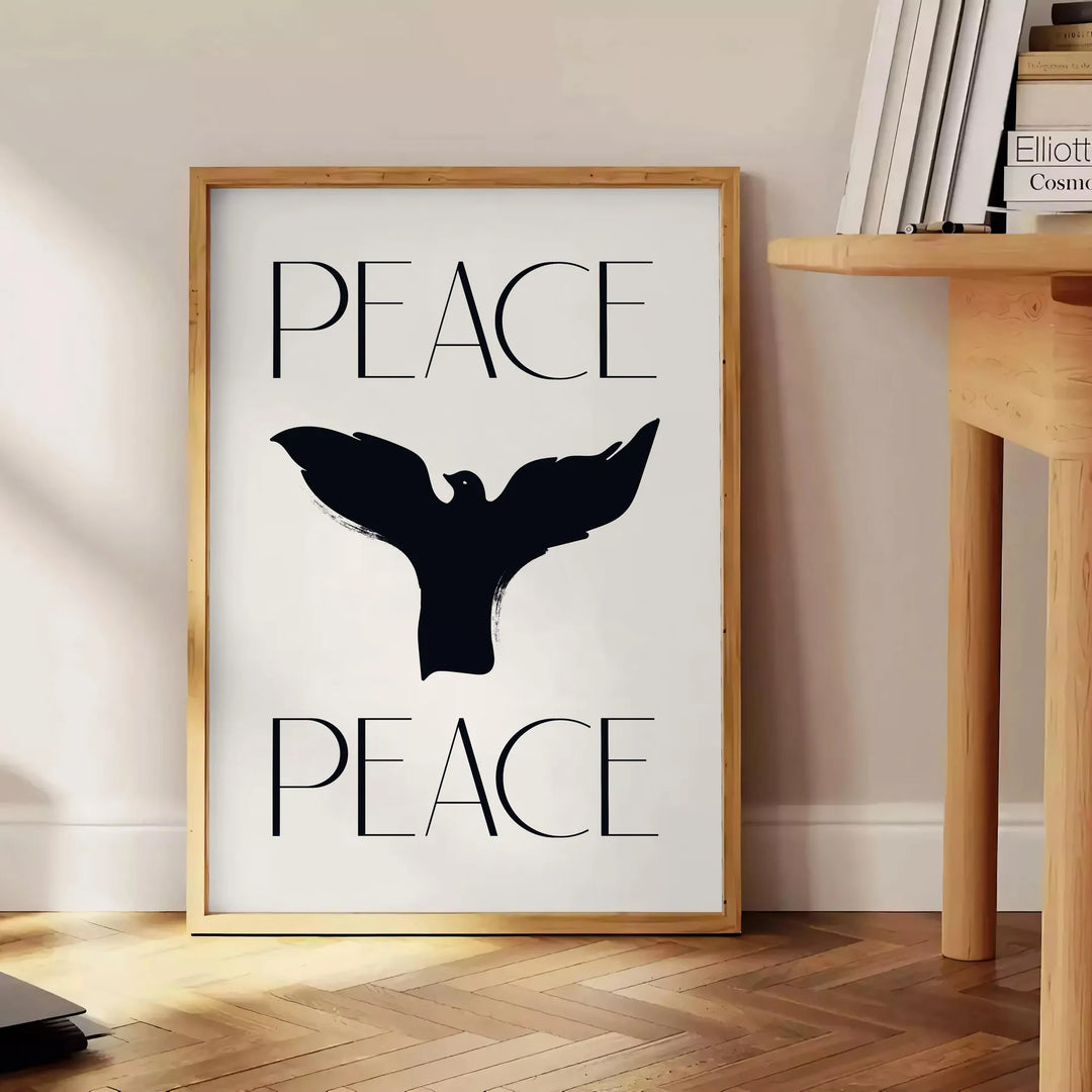 Peace Peace Motivation Art Travel Poster High Quality Frame Premium Print Home Decor Color