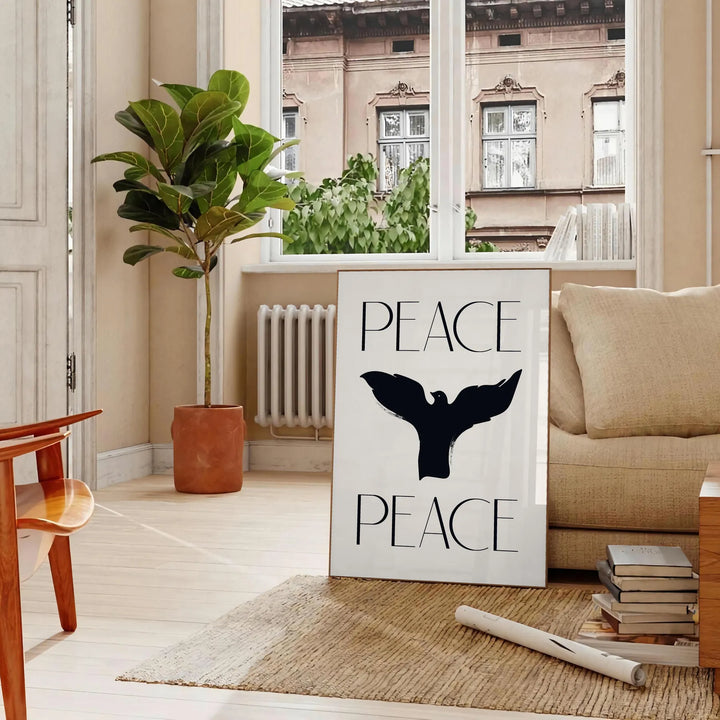 Peace Peace Motivation Art Travel Poster High Quality Frame Premium Print Home Decor Color