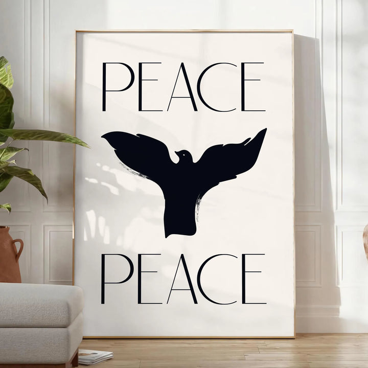 Peace Peace Motivation Art Travel Poster High Quality Frame Premium Print Home Decor Color