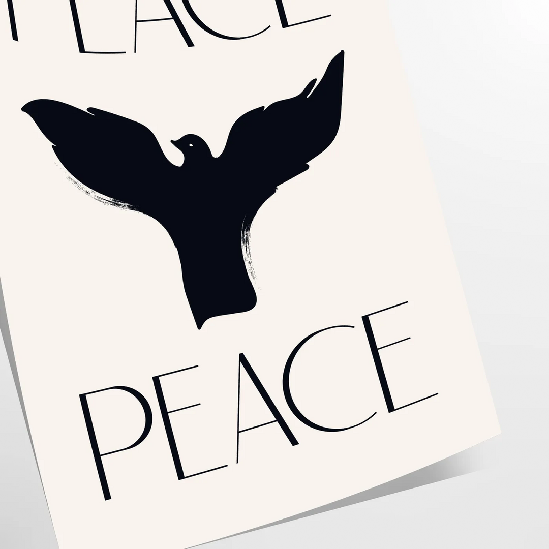 Peace Peace Motivation Art Travel Poster High Quality Frame Premium Print Home Decor Color