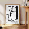 captivating Peintures poster Studio Bringas maximalist masterpiece black white wall art unique gift artwork space style