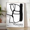 captivating Peintures poster Studio Bringas maximalist masterpiece black white wall art unique gift artwork space style