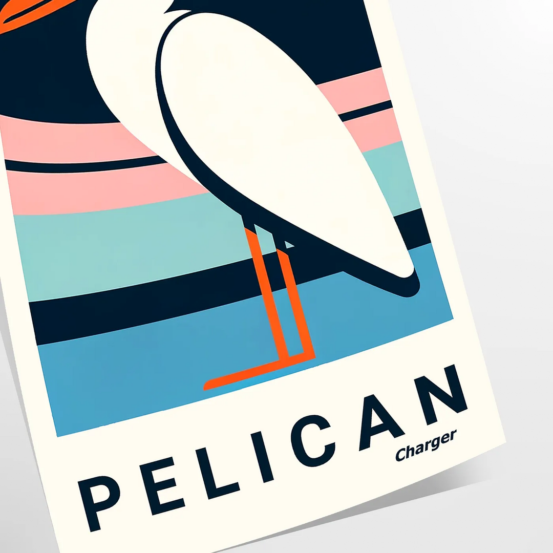 Pelican Print 1 Travel Poster High Quality Frame Premium Print Home Decor Color