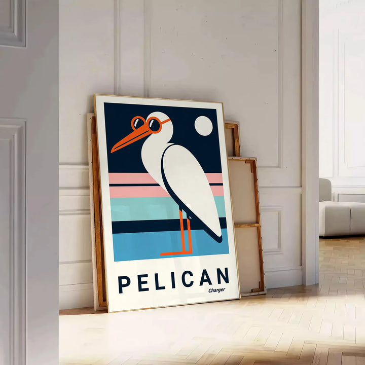 Pelican Print 1 Travel Poster High Quality Frame Premium Print Home Decor Color