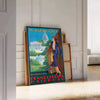 journey time captivating Pennsylvania Railroad White House travel poster elegant gray refreshing green hues striking artwork perfect wall art gift multiple sizes A4 cm A0