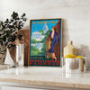 journey time captivating Pennsylvania Railroad White House travel poster elegant gray refreshing green hues striking artwork perfect wall art gift multiple sizes A4 cm A0