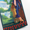 journey time captivating Pennsylvania Railroad White House travel poster elegant gray refreshing green hues striking artwork perfect wall art gift multiple sizes A4 cm A0