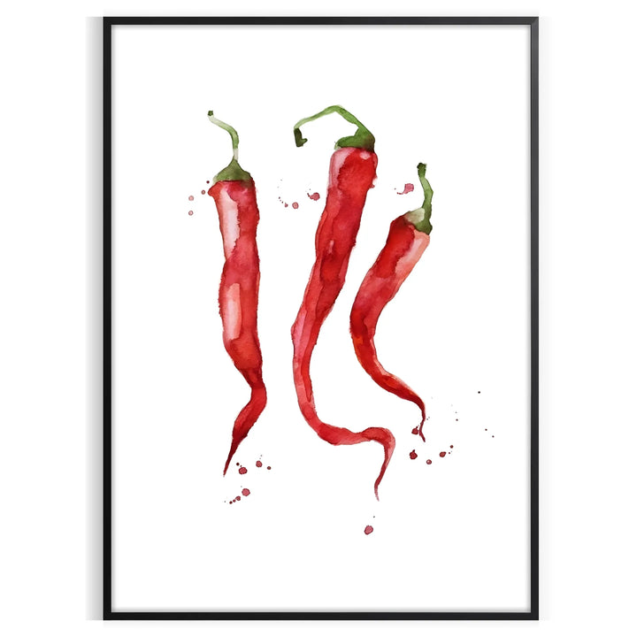 Pepper Kitchen Art Travel Poster High Quality Frame Premium Print Home Decor Color