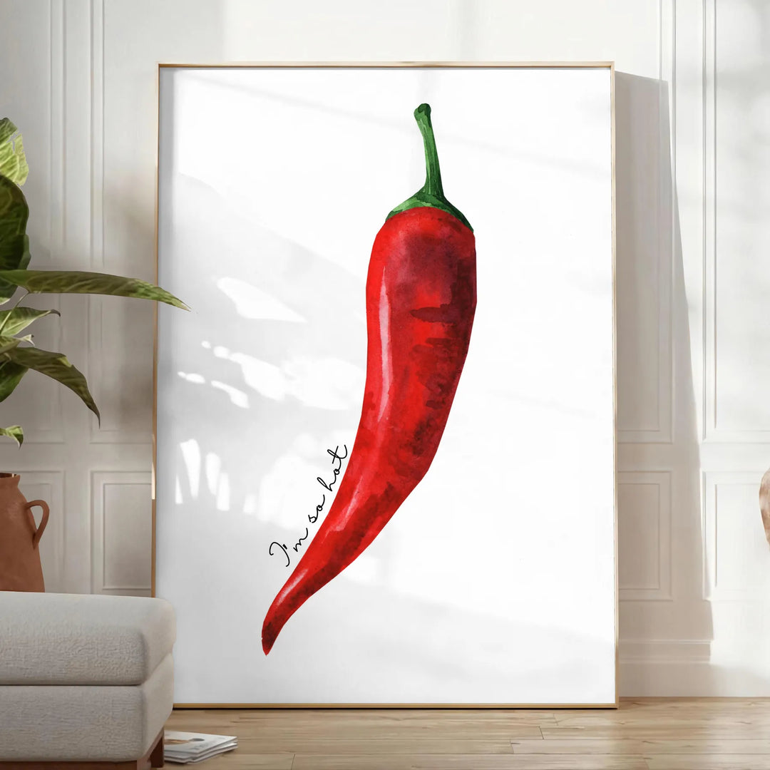 Pepper 2 Kitchen Print Travel Poster High Quality Frame Premium Print Home Decor Color