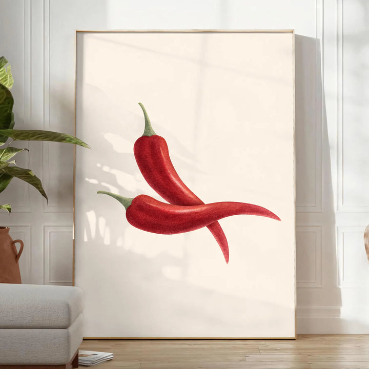 Pepper 3 Kitchen Print Travel Poster High Quality Frame Premium Print Home Decor Color