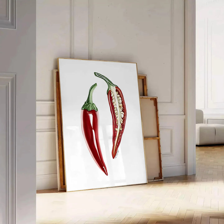 Pepper Kitchen Art Print Travel Poster High Quality Frame Premium Print Home Decor Color