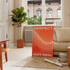 space vibrant Perfect Is Real motivational poster dynamic orange red hues stunning wall art authenticity determination ideal gift occasion standalone print
