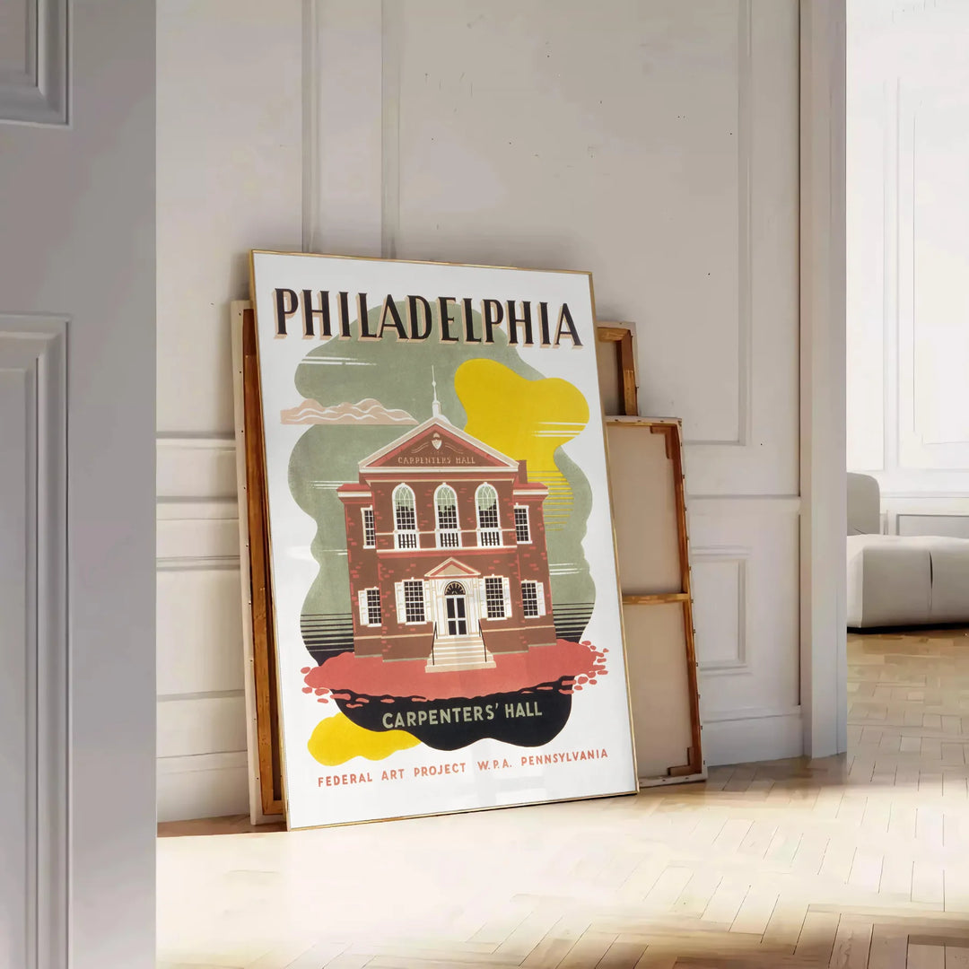 Philadelphia Travel Poster Poster Travel Poster High Quality Frame Premium Print Home Decor Color