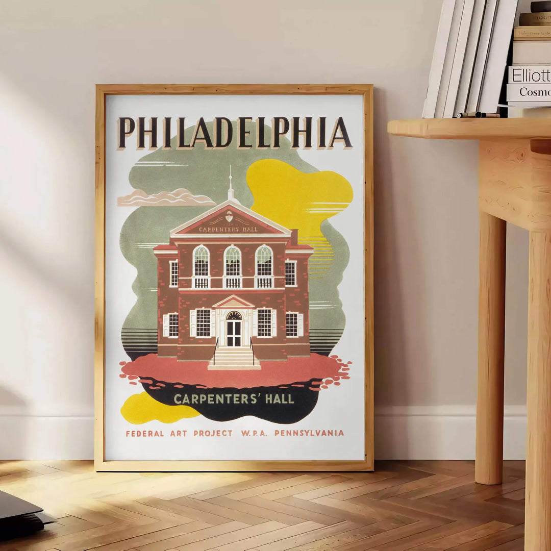 Philadelphia Travel Poster Poster Travel Poster High Quality Frame Premium Print Home Decor Color