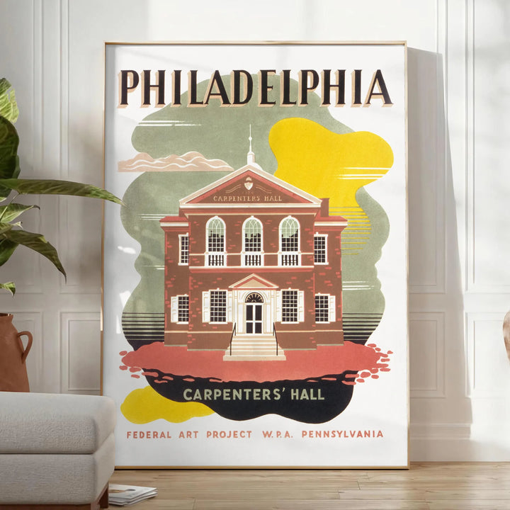 Philadelphia Travel Poster Poster Travel Poster High Quality Frame Premium Print Home Decor Color