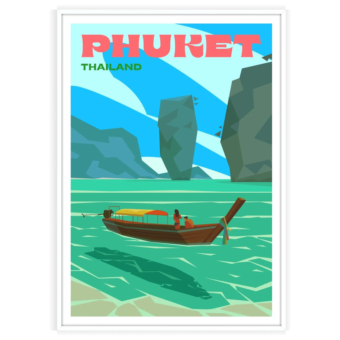 Affiche de voyage imprimée à Phuket