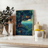 space captivating pixel art poster vibrant shades green gray wall room unique print inspiring gift lovers decor favorite display option