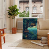 space captivating pixel art poster vibrant shades green gray wall room unique print inspiring gift lovers decor favorite display option