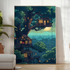 space captivating pixel art poster vibrant shades green gray wall room unique print inspiring gift lovers decor favorite display option