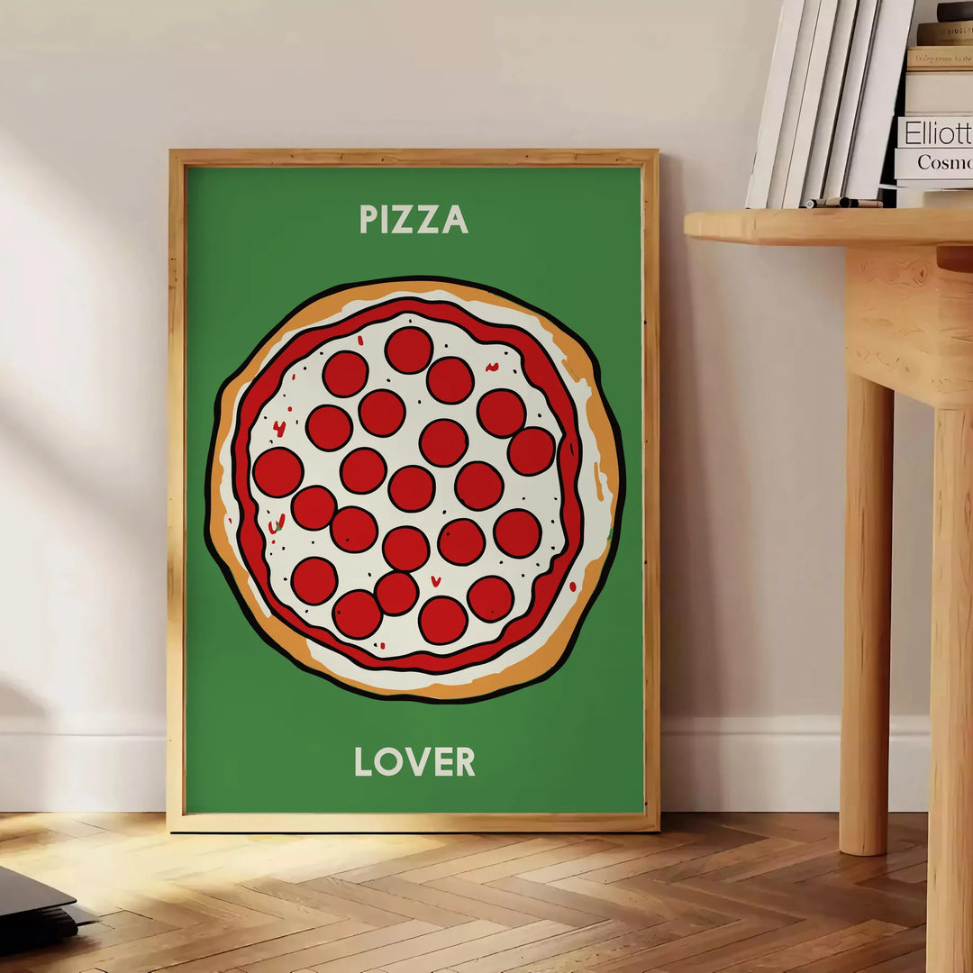 Pizza Kitchen Print Travel Poster High Quality Frame Premium Print Home Decor Color