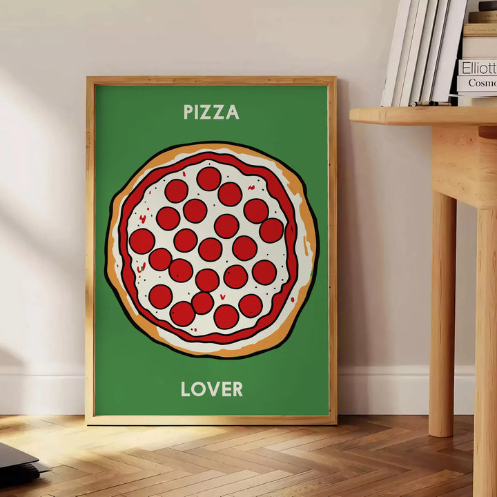 Pizza Kitchen Print Travel Poster High Quality Frame Premium Print Home Decor Color