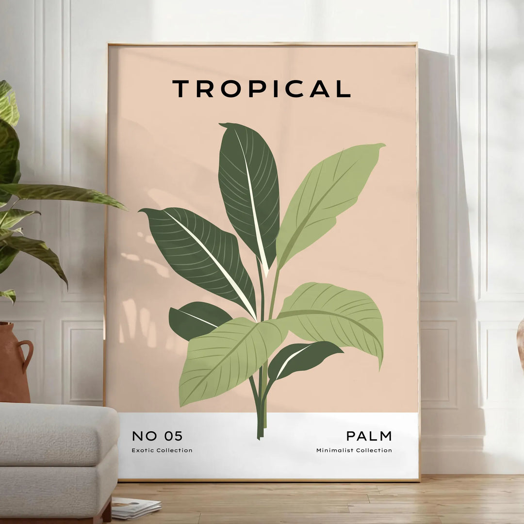 Plant Wall Print 4 Travel Poster High Quality Frame Premium Print Home Decor Color