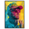 burst creativity space vibrant pop art poster dynamic green blue hues wall enthusiasts unique gift captivating artwork flair room unframed edition today