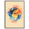 vibrant touch space Pop Art 14 poster bold orange blue hues eye wall perfect lover unique gift decor stunning artwork unmounted choices