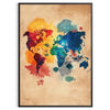 univers Pop Art affiche exclusive teintes marron orange une touche artistique intérieur cadeau unique multiples formats A4 cm 60×80 A0