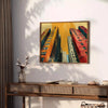 Affiche Pop vibrant noir orange parfait intérieur cadeau idéal amateurs art moderne versions