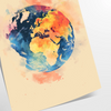 vibrant touch space Pop Art 14 poster bold orange blue hues eye wall perfect lover unique gift decor stunning artwork unmounted choices