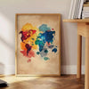univers Pop Art affiche exclusive teintes marron orange une touche artistique intérieur cadeau unique multiples formats A4 cm 60×80 A0
