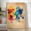 univers Pop Art affiche exclusive teintes marron orange une touche artistique intérieur cadeau unique multiples formats A4 cm 60×80 A0