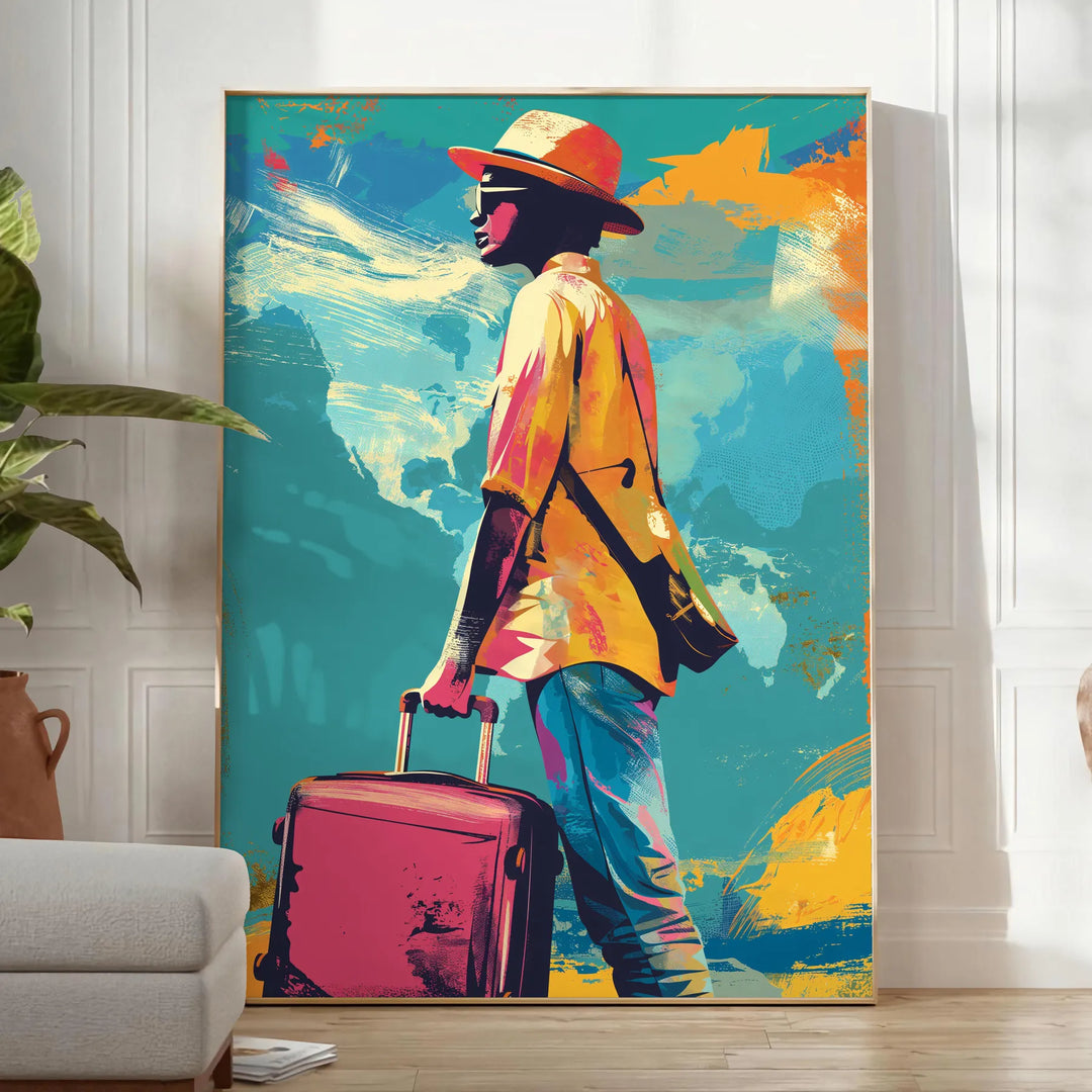 Pop Art Print 2 Travel Poster High Quality Frame Premium Print Home Decor Color